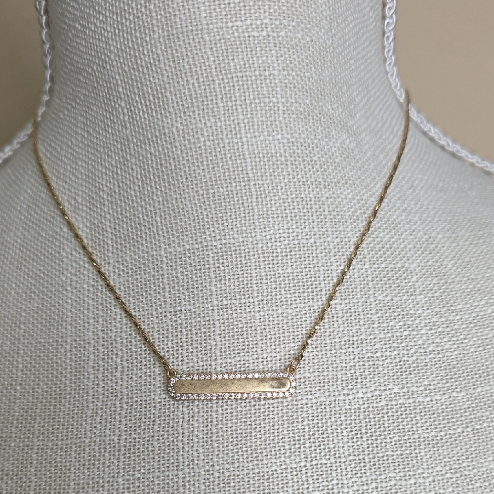 Park Lane Elegant Gold Bar T-shirt Necklace
